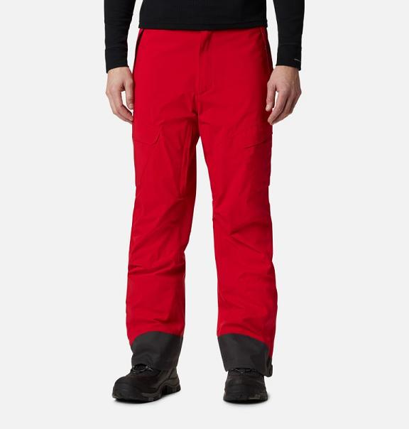 Columbia Powder Stash Ski Pants Red For Men's NZ82971 New Zealand